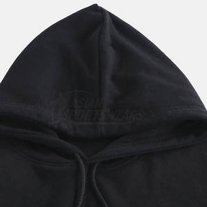 Sweat-shirt à capuche homme bicolore stylé, panneaux contrastés, streetwear urbain, en stock - Product Image 4