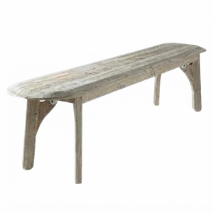 Modern Long Solid Wood Dining <b>Bench</b> Elegant Oval Edged Wooden <b>Bench</b> Furniture For Rustic Living Room Setup Art Design Pure Art - Product Image 1