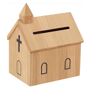 Caja de donaciones con forma de iglesia, caja para solicitudes de oración, cajas de ofrendas para iglesias, ideal para iglesias, escuelas, hoteles, de Vietnam - Product Image 1
