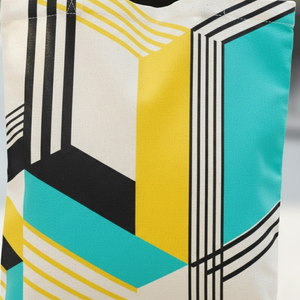 Nouveauté : Sac fourre-tout en toile à longue poignée, motif personnalisé, fermeture éclair, prix compétitif, sac de shopping promotionnel réutilisable - Product Image 4