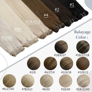 100% Extensiones de cabello Remy indio virgen natural Raw Temple Grado un cabello virgen con estilo ondulado Tipo de cabello ruso - Product Image 3