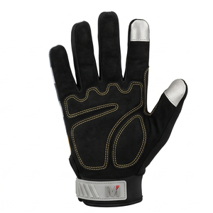 Heavy Duty Polyester Mechanics <b>Gloves</b> Anti-Vibration Padded Palm Auto Workshop Repair Work Safety <b>Gloves</b> <b>Moisture</b>-Wicking - Product Image 1