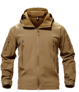 Men's Tactical Softshell <b>Jacket</b> Waterproof Windproof <b>Fleece</b> <b>Lined</b> Winter Hooded Hiking Ski Outdoor <b>Jacket</b> Multi-Pocket OEM ODM - Product Image 6
