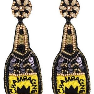 เมล็ดพันธุ์ลูกปัดขวดไวน์ต่างหูเครื่องประดับแฟชั่นเพิ่มสัมผัสของสไตล์ - Product Image 1