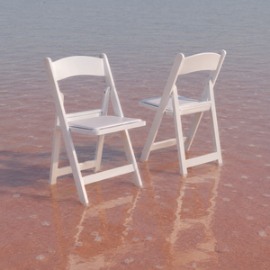 Resin Modern Folding <b>Chair</b> White-Eco-Friendly Lightweight <b>Stackable</b> Outdoor Furniture - Product Image 1