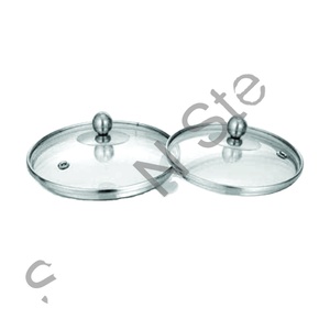 Acier inoxydable mat à paroi unique Prix de gros Couvercle Handi transparent de haute qualité avec verre à bouton - Product Image 1