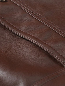 <b>Men</b> Premium Genuine Leather <b>Jacket</b> Soft Comfortable Classic Casual Full Zip Durable Winter Quick Dry Breathable Fashion Everyday - Product Image 5