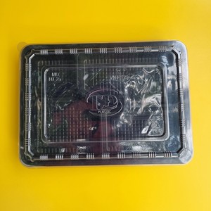 Venta directa de fábrica: Contenedor de plástico desechable para alimentos con 1-2-4 compartimentos y tapa, color negro, para llevar. Nuevas ideas de productos 2026. - Product Image 4