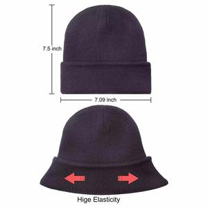 Gorro de Lana, Casual, Ligero, Elegante, para Invierno, de Alta Calidad, con Logotipo Personalizado, Jacquard, 100% Lana, Transpirable, Impermeable, Unisex - Product Image 2