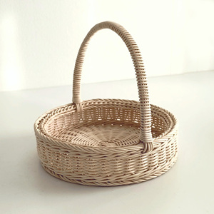 <b>Small</b> rattan <b>baskets</b> for gifting stylish woven gift <b>basket</b> cheapest cost flower display accessory - Product Image 3