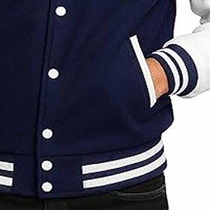 Customized Printing Long Sleeve <b>Men</b> 100% Wool <b>Baseball</b> Letterman Varsity <b>Jacket</b> Custom Logo Design - Product Image 3