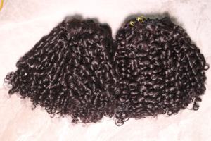 Curly Human Hair Bundles Natural Black Tight Curl Vietnamese Remy Unprocessed Virgin <b>Tangle</b>-Free No Shedding Machine Double Weft - Product Image 5