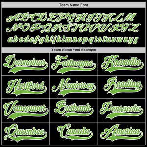 Camiseta de hockey personalizada negra y verde con nombre y número personalizados, uniforme de equipo de manga larga - Product Image 3