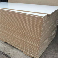 Panneau en mélamine extra large 18 mm 366x183 cm blanc beige E0 MDF pour cloison de bureau commercial