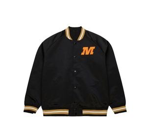 Chaqueta universitaria de satén de alta calidad, último diseño, cómoda, ajuste Regular, chaqueta universitaria de satén personalizada, chaqueta de béisbol transpirable - Product Image 1