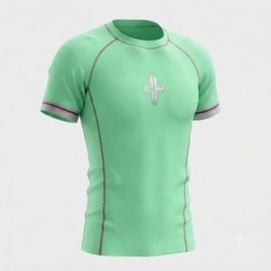 Nuevo Diseño de Cuello Redondo para Camiseta de Rashguard de MMA con Material de Spandex/Poliéster, Impresión por Sublimación, Logotipo Personalizado por RIVIAN ATLANTIC - Product Image 4