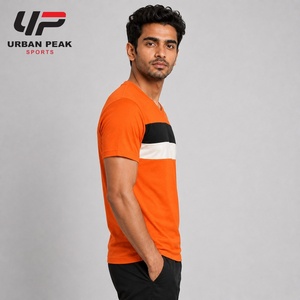 Comfortable <b>Men</b> <b>V</b> <b>Neck</b> <b>T</b> <b>Shirt</b> With Soft Cotton Blend Fabric Flexible Shoulder Construction And Relaxed Everyday Fit Sporty Tee - Product Image 2