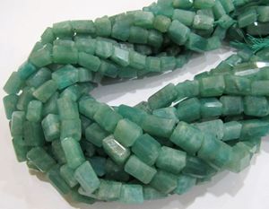Cuentas de Amazonita Azul Natural en Forma de Pepita, Facetadas, Cortadas con Láser, Pulimentadas, de 12 mm, Hilo de 8 Pulgadas para Joyería - Product Image 4
