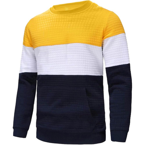 Sudadera de Cuello Redondo para Hombre, Premium, 100% Algodón, Tejido de Felpa, Ecológica, Transpirable, Diseño Estampado en Relieve en la Parte Delantera - Product Image 1