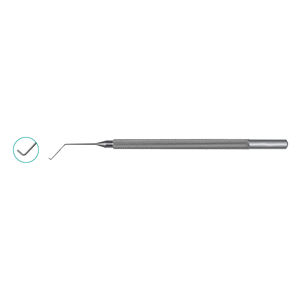 Chop manipulator 1.5mm round long tip ophthalmic for cataract surgery lens rotation phaco eye microsurgery By <b>Blush</b> Surgical - Product Image 1
