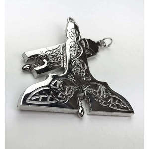 Insignes maçonniques, Grandes Officiers, Croix Rouge de Constantin, bijou de poitrine plaqué or, bijoux maçonniques - Product Image 6