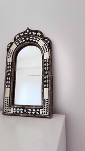 El proveedor indio ofrece un elegante MARCO DE ESPEJO con incrustaciones de hueso de diseño moderno hecho a mano para la decoración del hogar o la oficina al mejor precio - Product Image 3