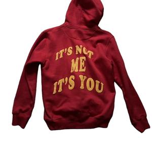 เสื้อสเวตเตอร์ผ้าฟลีซผ้าฝ้าย100% โอเวอร์ไซส์สำหรับผู้ชายเสื้อฮู้ดพิมพ์ลายพัฟสำหรับฤดูหนาวลายพื้น - Product Image 1