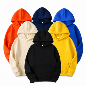 Sudadera con Capucha Personalizada con Logotipo Bordado OEM, 260g, Poliéster, Unisex, Otoño Invierno, Felpa, Corte Holgado, Color Sólido, para Parejas - Product Image 1