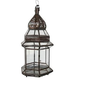 Lanterne à bougie en métal et verre, style unique, finition antique, pour la décoration de la maison, les mariages, les fêtes de Noël, lanternes de sol en solde - Product Image 4