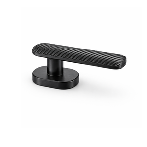 Premium Brass <b>Mortise</b> Door Handle <b>Set</b> Graphite Black Finish Modern Luxury Hardware for Apartment Home Office and Interior Doors - Product Image 1