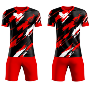 Kit Squadra Calcio Personalizzato Maglia e Pantaloncini Professionali per Allenamento e Partite Uniforme Sportiva Sublimata ad Asciugatura Rapida - Product Image 1