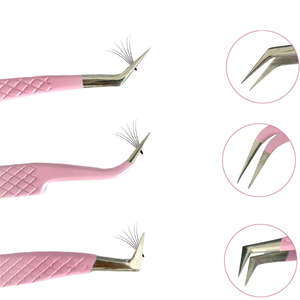 Juego de Pinzas para Extensión de Pestañas de Acero Inoxidable de Alta Calidad con Logotipo Personalizado - Product Image 6