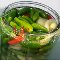 Chili vert mariné frais et épicé-exportateur du Vietnam/lys