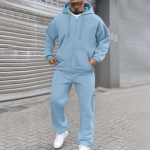 Conjunto Deportivo Masculino de Otoño e Invierno, Chaqueta con Capucha y Cremallera, Pantalones Deportivos, Conjunto de Fitness de Alta Calidad - Product Image 3