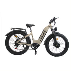 Fatbike 26*4 à double moteur, batterie lithium 52V 23Ah, écran LCD couleur, freins hydrauliques, cadre en alliage d'aluminium, siège arrière - Product Image 3