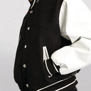 Haute Qualité Streetwear Chenille Broderie Logo patch Casual Baseball Veste Letterman Manteau Laine Varsity Vestes Pour Hommes - Product Image 3