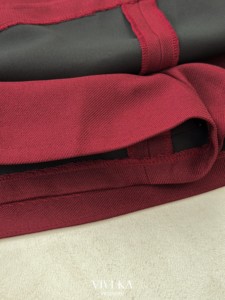 Women's Feminine <b>Red</b> High Waist Wrap Skort Built In Shorts Side Bow Detail Tailored <b>Mini</b> <b>Skirt</b> Polyester Spandex CAMILLE - Product Image 5