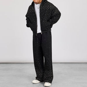 Conjunto Deportivo Informal para Hombre y Mujer, Sudadera con Capucha y Pantalones de Chándal de Felpa de Algodón, de Secado Rápido - Product Image 1