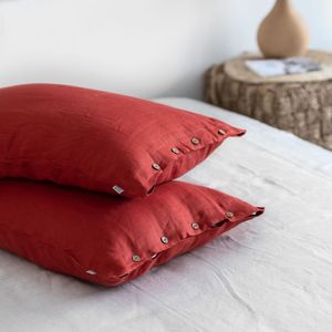 4PCs French Linen 100% Linen Fabric bedding Wholesale bedding set 2 Pillowcase <b>Duvet</b> <b>cover</b> Fitted Bed Sheet 140TC OEM ODM - Product Image 2