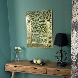 งานศิลปะติดผนังแบบอิสลาม ดีไซน์โดมมิร์ราบสีทอง สำหรับตกแต่งร้านค้าอิสลามหรือศูนย์วัฒนธรรม - Product Image 2