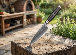 Thewizcrafts Handmade Ambidextrous High-Polish Finish 256-Layer Damascus Steel Vintage Dishwasher <b>Safe</b> Kitchen Utility <b>Knife</b> - Product Image 2
