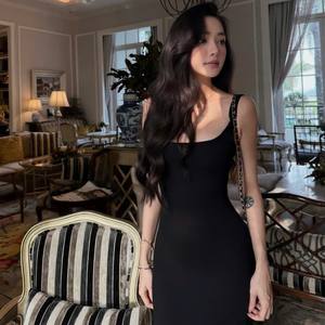 Vestido Maxi sin Mangas con Cuello Cuadrado para Mujer, Elegante y Minimalista, para Fiesta, OEM - Product Image 6