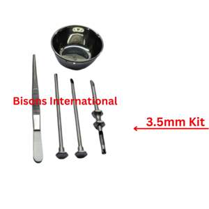 BISONS - Kit de Trócar HRT de Acero Inoxidable de 3.5mm y 4.5mm y Juego de Cánulas Quirúrgicas para Inserción de Pellets Hormonales - Product Image 3