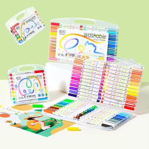 <span class=keywords><strong>Pennarelli</strong></span> <span class=keywords><strong>per</strong></span> <span class=keywords><strong>Tessuti</strong></span> 12/24/36/18/48 Pezzi, Non Tossici, Multicolore, <span class=keywords><strong>Lavabili</strong></span>, Acrilici <span class=keywords><strong>per</strong></span> Scrivere e Disegnare - Product Image 5