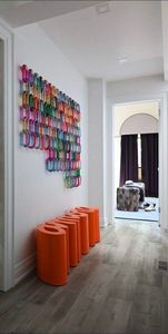 <b>Resin</b> Handmade Hand Modeled Blue Gradient Customized Shape Chain Wall Sculpture Modern Abstract Art for Living Room Home Decor - Product Image 2