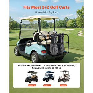 Porta sacche da Golf regolabile 2 + 2 carrello compatibile con supporto per staffa più cercato - Product Image 2