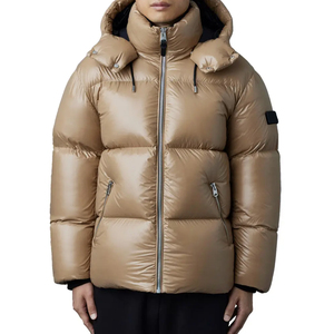 Vestes d'hiver pour hommes sur mesure en gros – Qualité supérieure, style urbain, matelassées, rembourrées de coton, imperméables, avec logo frontal et capuche - Product Image 1