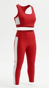 Ensemble de yoga 2 pièces pour femmes, vêtements de sport, haut et leggings, tenue d'entraînement extensible et respirante, vêtements de sport - Product Image 2