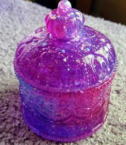 Boîte à bijoux décorative en résine artisanale de luxe, petite boîte à bijoux personnalisée en résine, boîte cadeau pour bijoux - Product Image 1