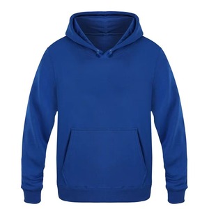 Sudadera con Capucha de Forro Polar para Hombre, Color Sólido, Corte Regular, Informal, para Otoño, con Bolsillo Delantero, Tejido de Punto - Product Image 4